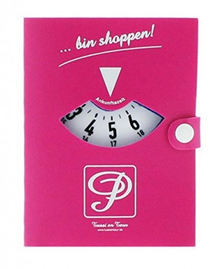 Tussi on Tour Parkscheibe „…bin shoppen“ in pink – Geschenk für Frau